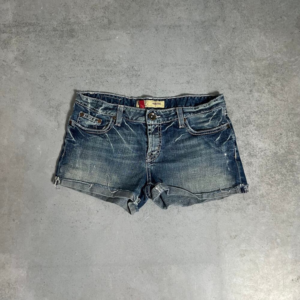 BKE Low Rise Sabrina Denim Shorts Size 29 Women's Blue Jean Cutoff